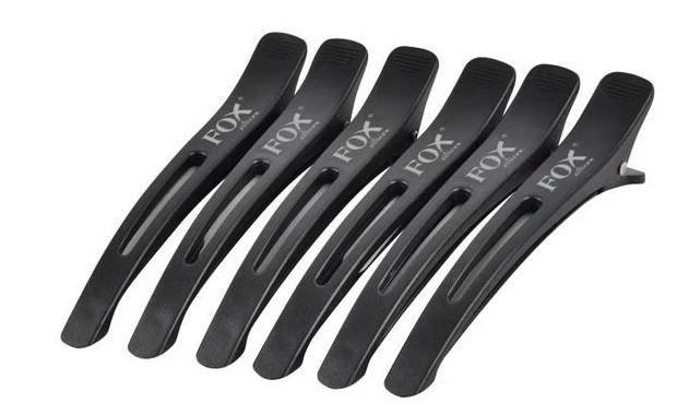 Profesionální pinety FOX se silikonovým proužkem 11 cm - 6 ks