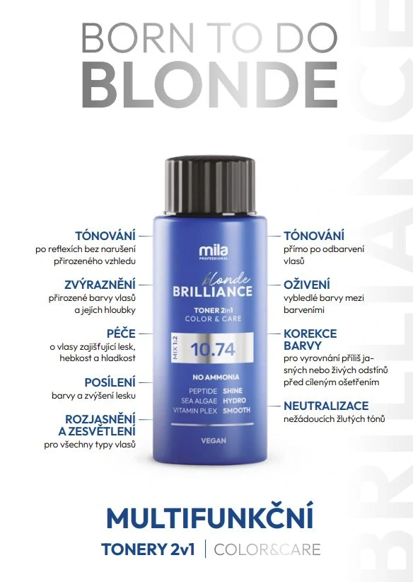 Mila Pro Blonde Brillance toner na vlasy 8.77 60 ml